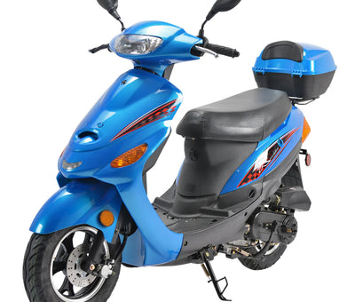 49cc Street Legal Automatic Scooter | CVT Automatic | Street Legal | Matching Rear Trunk