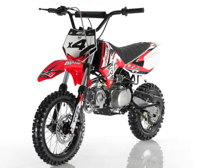 Apollo DB-X4 110cc Dirt Bike Semi Automatic CARB Approved