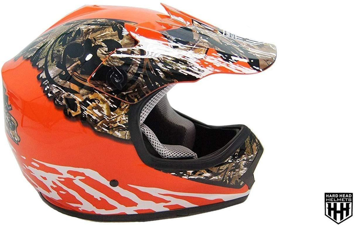 amazon bike helmet youth HHH DOT Youth Helmet | Orange Camo