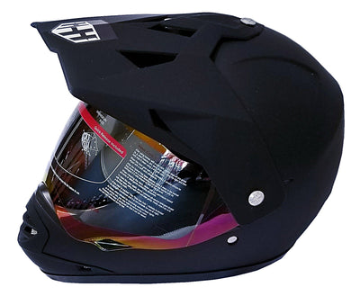 HHH DOT Youth & Kids Helmet | Dirt Bike | ATV | MX | Off-Road | Black