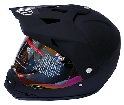 HHH DOT Youth & Kids Helmet | Dirt Bike | ATV | MX | Off-Road | Black
