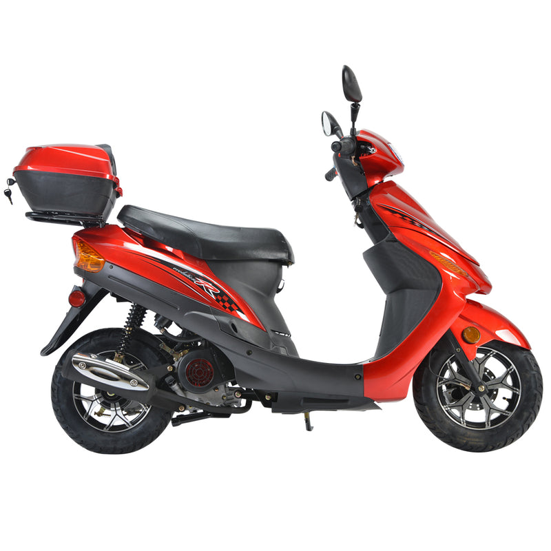 49cc Street Legal Automatic Scooter | CVT Automatic | Street Legal | Matching Rear Trunk
