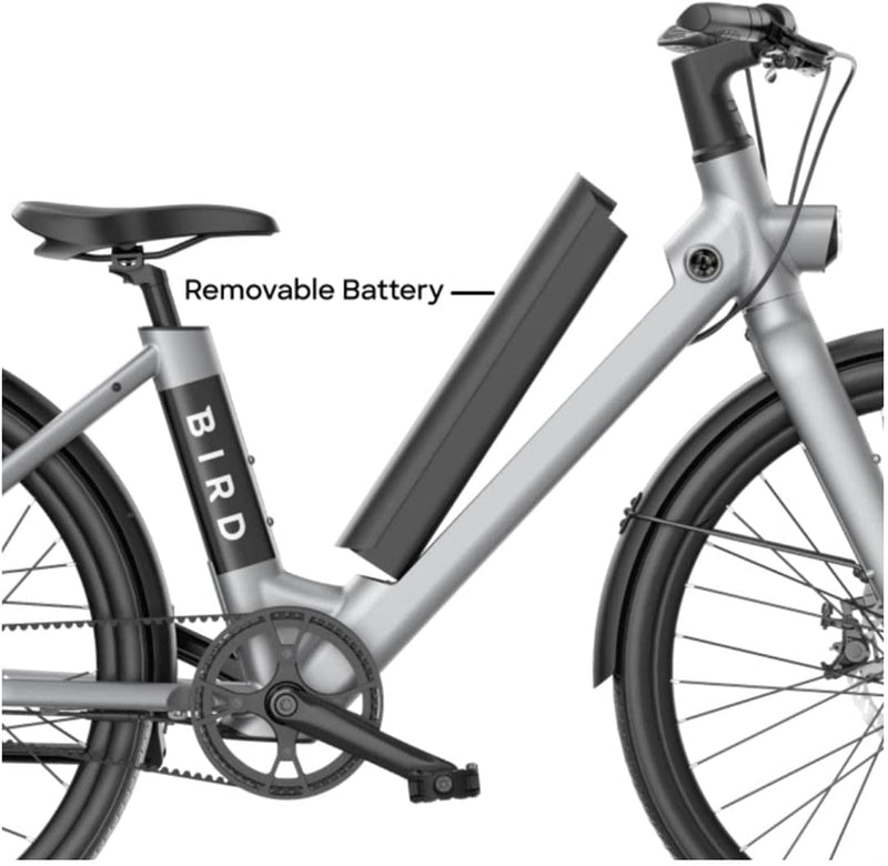 Bird V-Frame Electric Bike | 500W Motor | 50 Mile Range | App Compatible LCD Display
