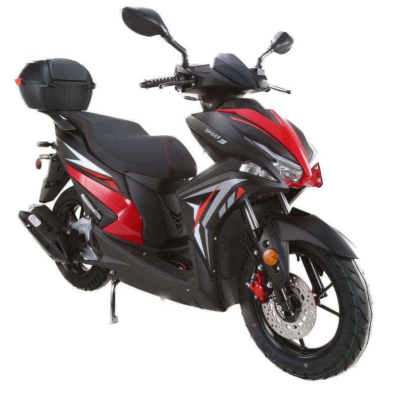 Clash 200-EFI Spider Scooter | Fuel Injected Automatic Moped | Adult Street Scooter with Trunk