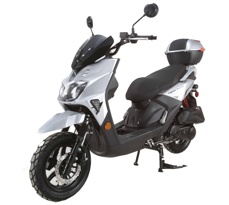Vitacci Fighter Pro 150 Scooter | Matching Rear Trunk | Digital Speedometer | LED Lighting