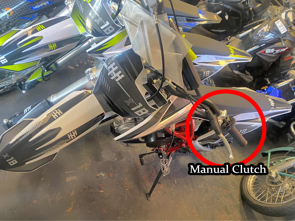 HHH X18 125cc Dirt Bike | Manual Clutch | 17/14 Wheels | Electric