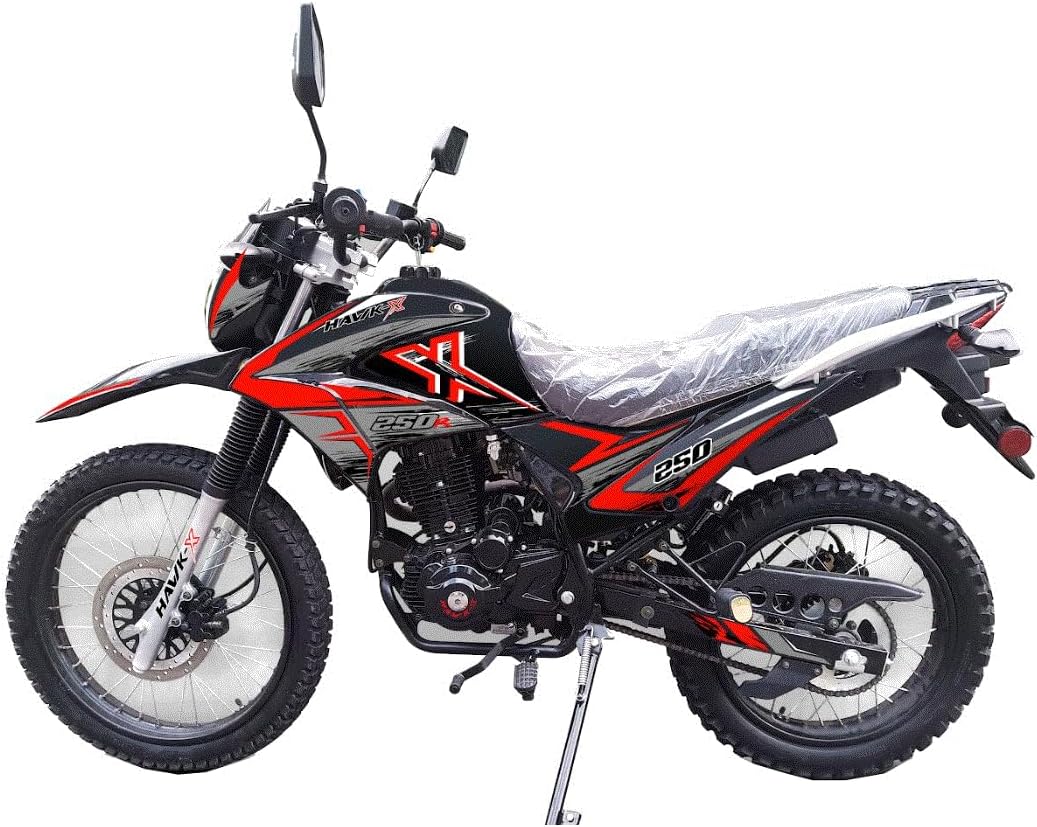 HHH  Hawk Enduro 250 EFI Upgraded 6 Speed Transmission 250cc Street Motorcycle Bike