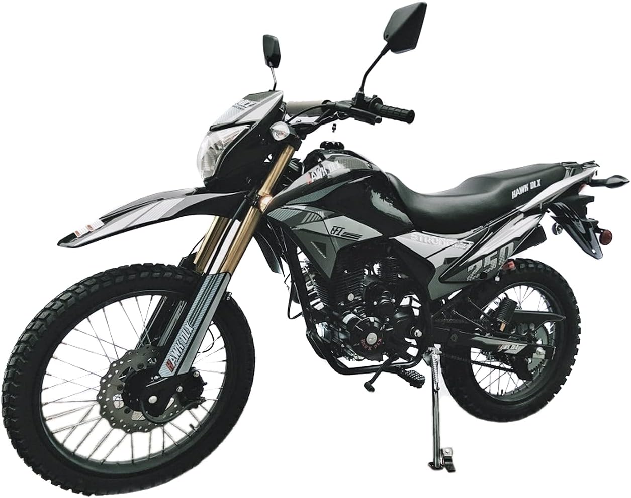 HHH Hawk Deluxe Enduro 250cc EFI 6 Speed Transmission Street Bike Motorcycle