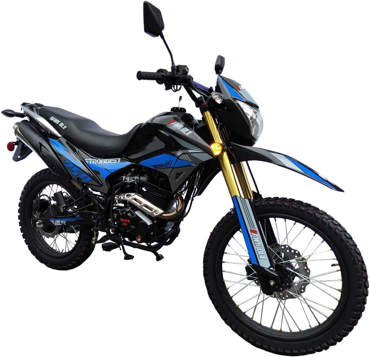 HHH Hawk Deluxe Enduro 250cc EFI 6 Speed Transmission Street Bike Motorcycle