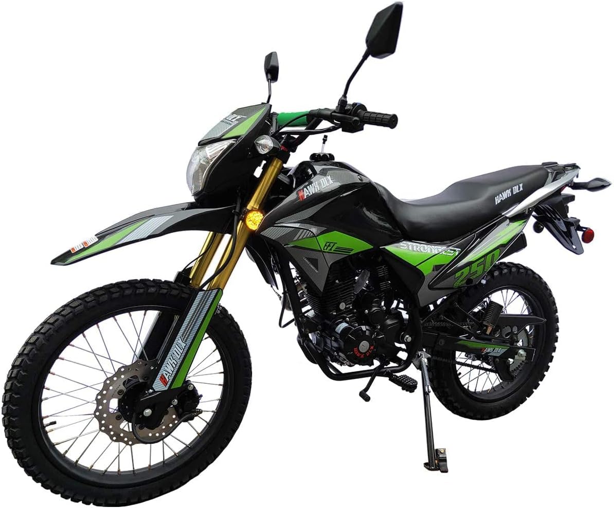 HHH Hawk Deluxe Enduro 250cc EFI 6 Speed Transmission Street Bike Motorcycle
