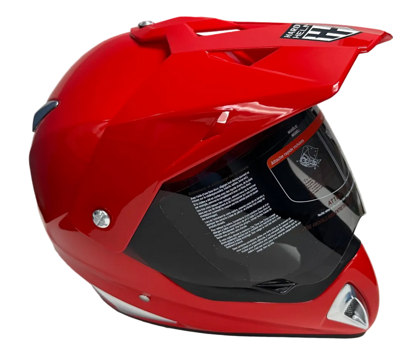 HHH Helmet Adult Dirt Bike Full Face Visor DOT Certified (Free Shipping)