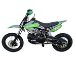 HHH DB14 110cc Dirt Bike Semi-Auto Off Road Dirt Bike Pit Gas bike for youth and kids (Green)