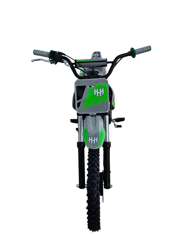 HHH DB14 110cc Dirt Bike Semi-Auto Off Road Dirt Bike Pit Gas bike for youth and kids (Green)