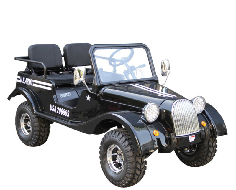 Vitacci Classic Jeep GR-5 125cc Go Kart | 3-Speed Manual with Reverse | Spare Tire Utility Kart
