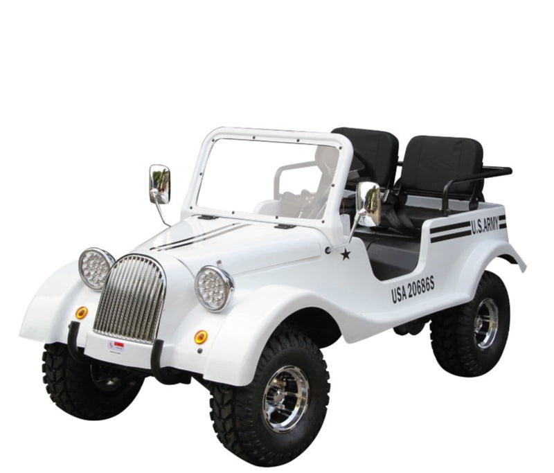 Vitacci Classic Jeep GR-5 125cc Go Kart | 3-Speed Manual with Reverse | Spare Tire Utility Kart