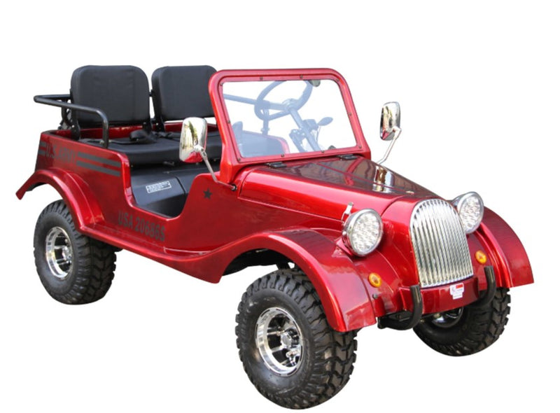 Vitacci Classic Jeep GR-5 125cc Go Kart | 3-Speed Manual with Reverse | Spare Tire Utility Kart