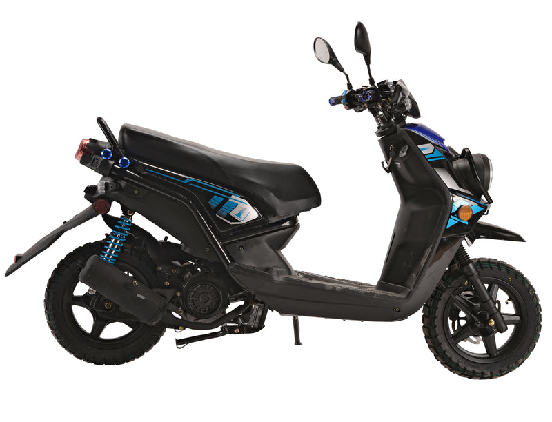 Rocket 150cc Street Gas Scooter | Automatic Moped | Adult Scooter with 12” Aluminum Wheels
