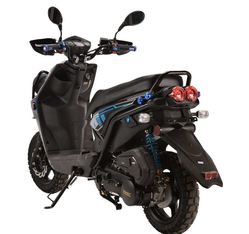 Rocket 150cc Street Gas Scooter | Automatic Moped | Adult Scooter with 12” Aluminum Wheels