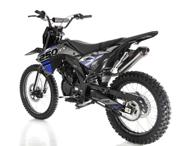 Apollo AGB-36N-250RX Adults Dirt Bike | 250cc Manual Clutch | Electric & Kick Start Off-Road Bike