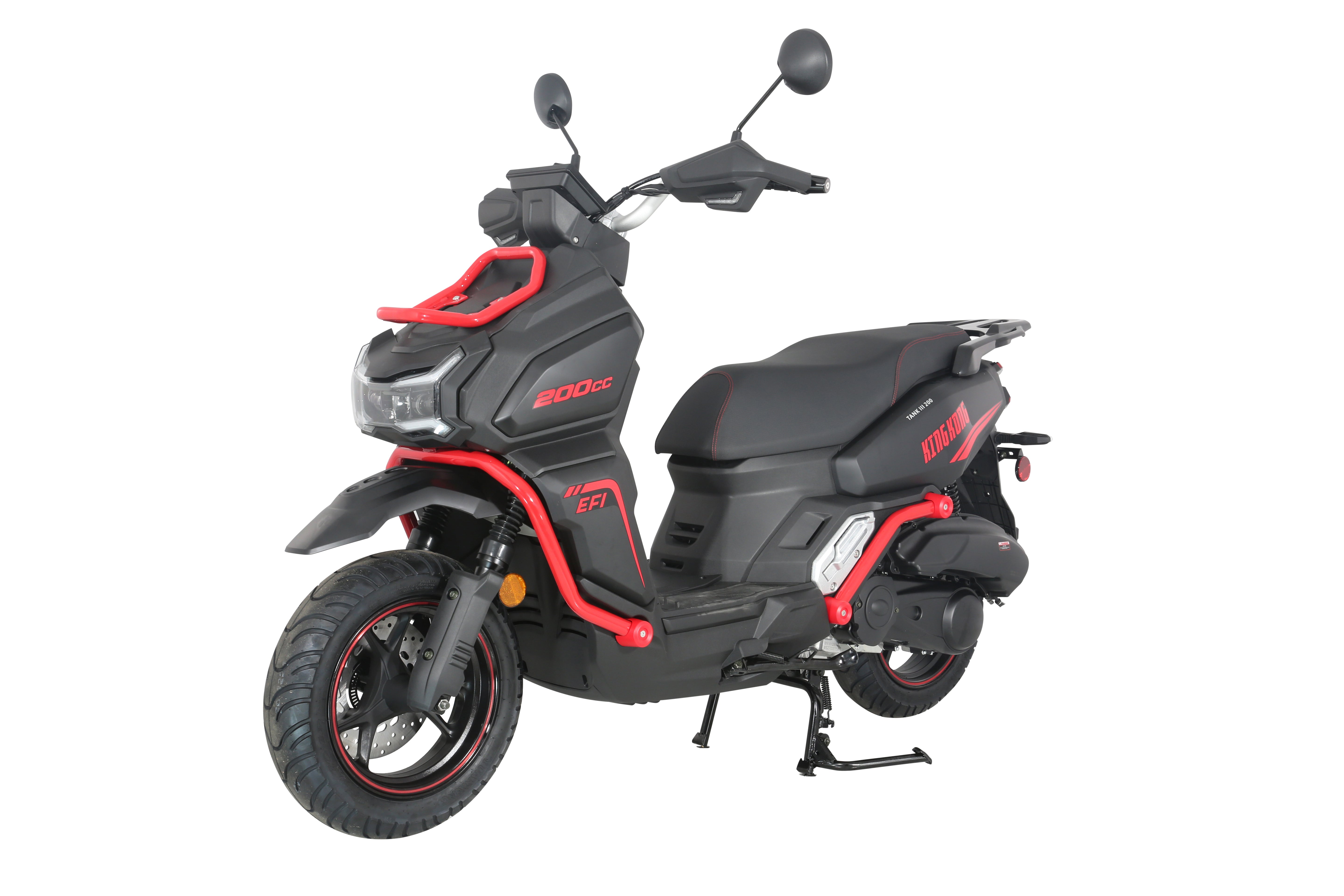 HHH TANK 200 KK EFI Fuel Injected Scooter Gas Powered Street Moped Fully Automatic with Digital Display Screen CALIFORNIA APPROVED.