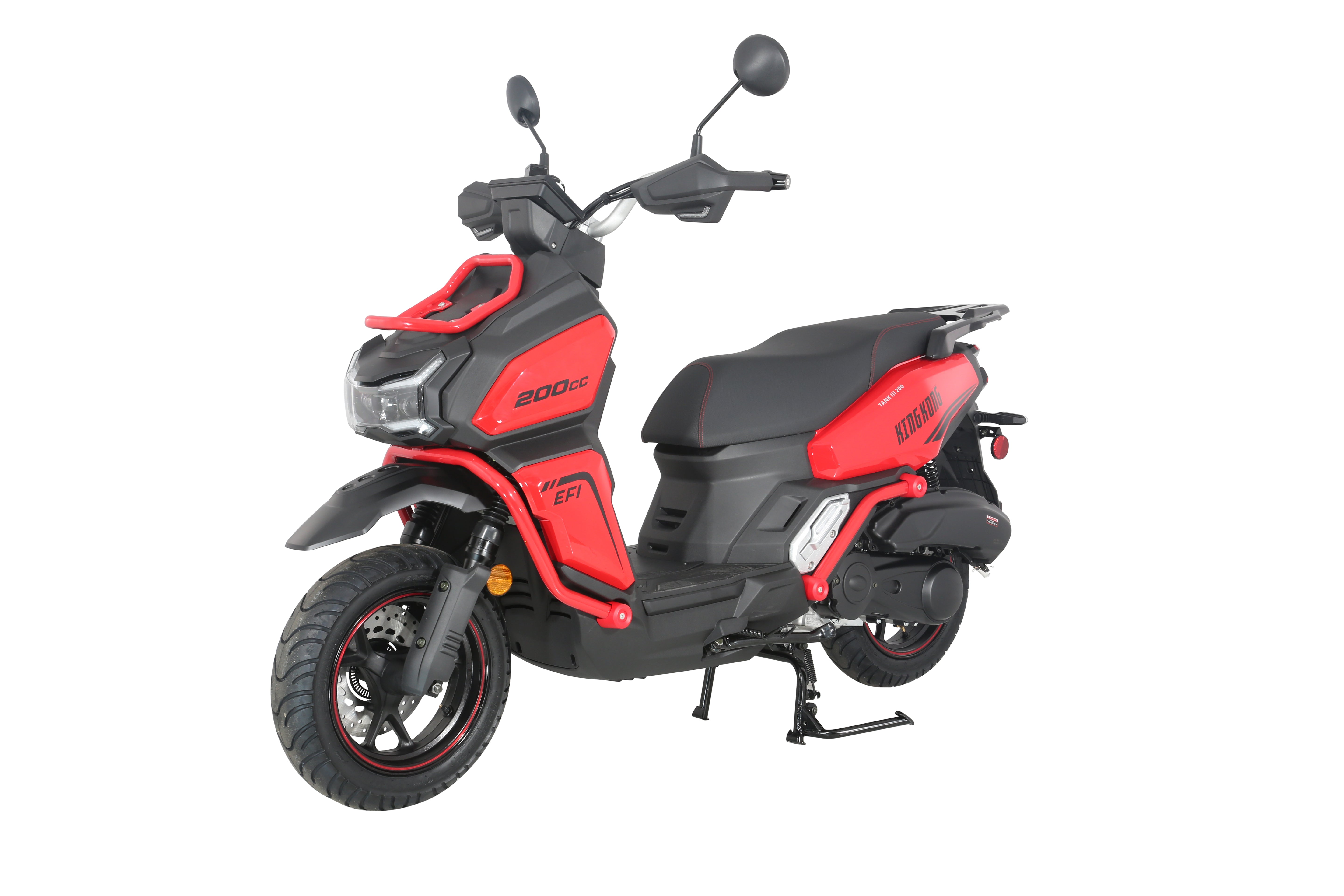 HHH TANK 200 KK EFI Fuel Injected Scooter Gas Powered Street Moped Fully Automatic with Digital Display Screen CALIFORNIA APPROVED.