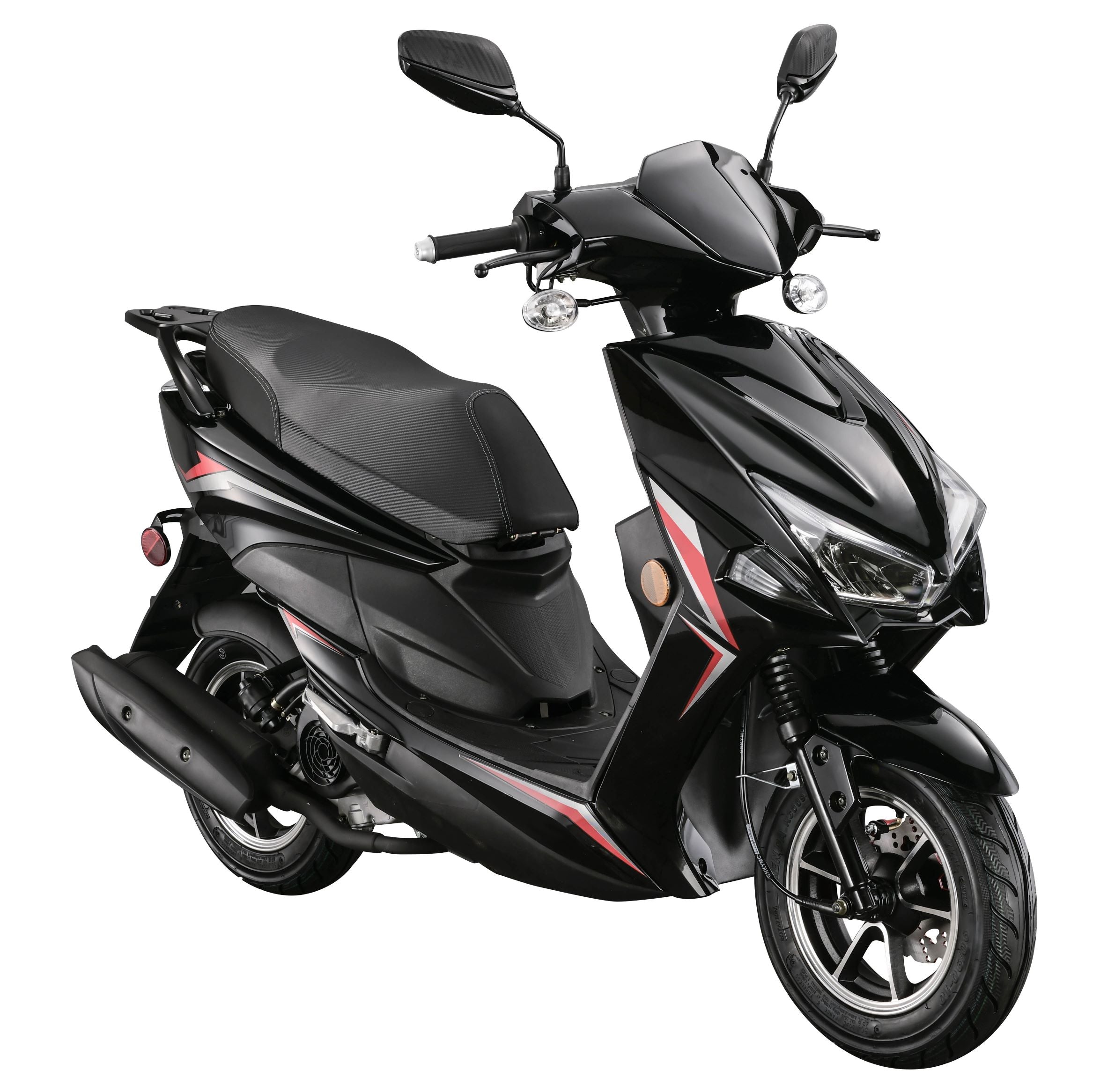 150cc Moped Street  Scooter ( X18)-Black