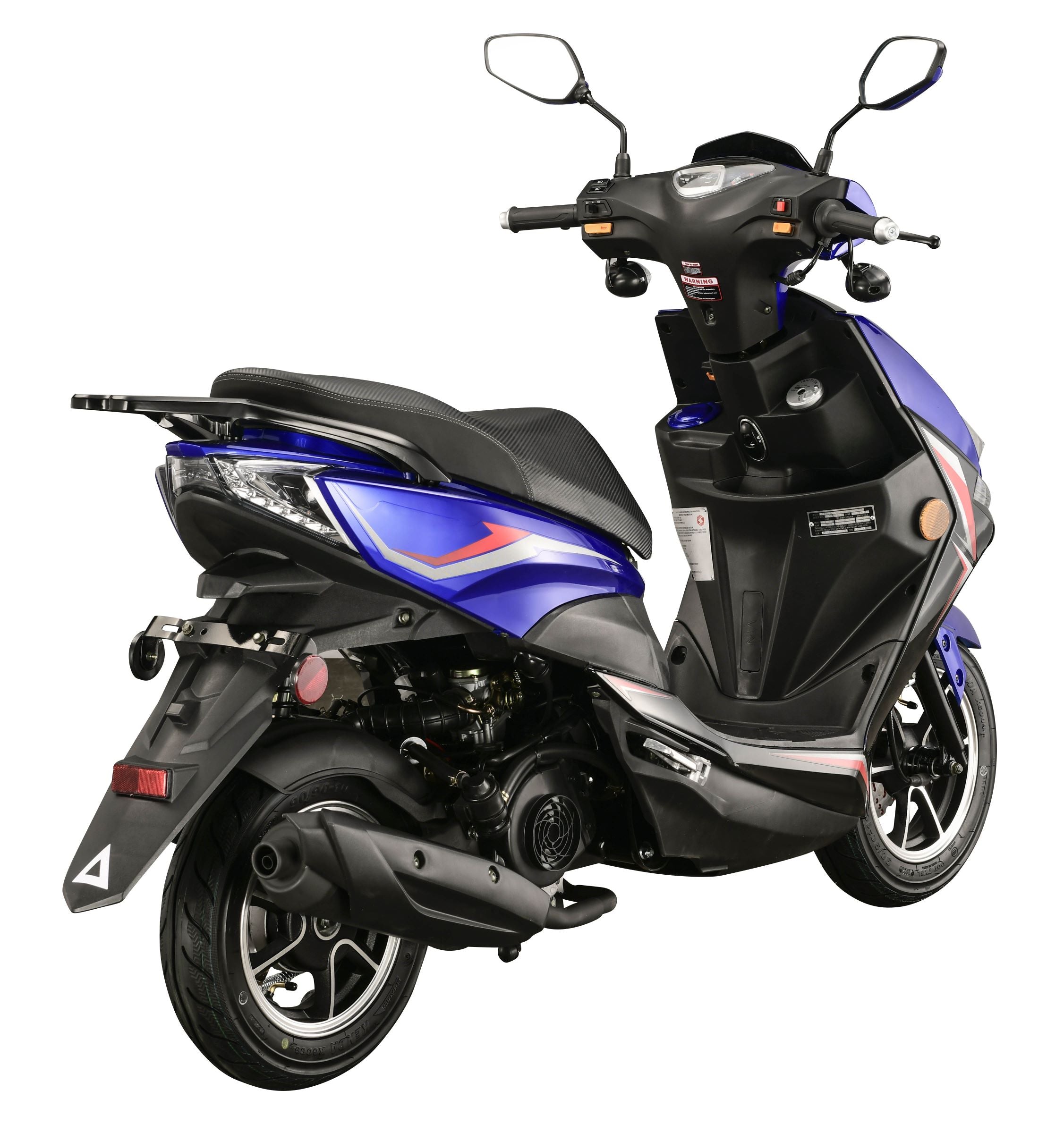 150cc Moped Street  Scooter ( X18)-Blue1