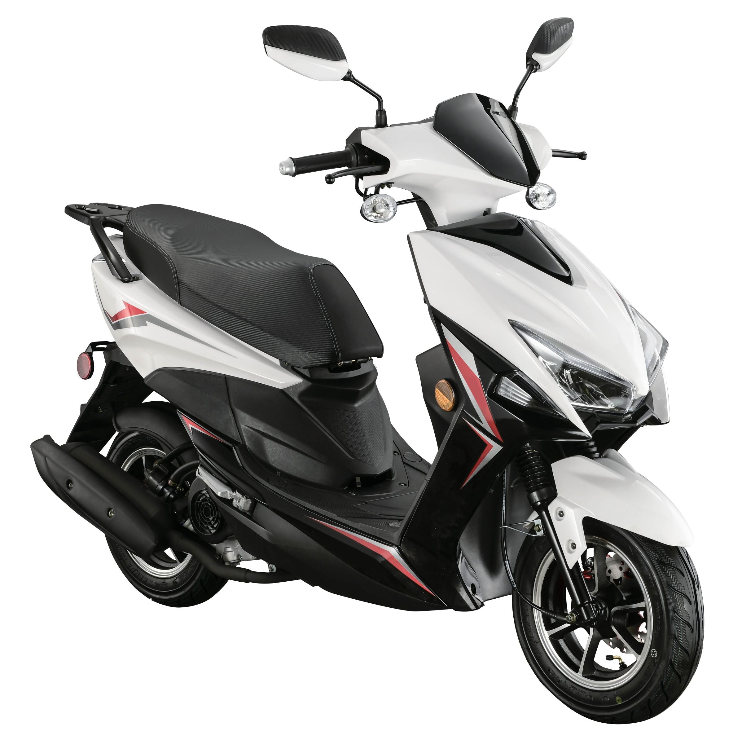 150cc Moped Street  Scooter ( X18)-White
