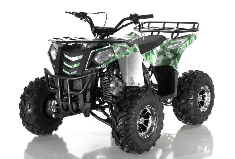 APOLLO COMMANDER DLX 125CC ATV w/Upgraded Chrome Rims, Auto With Reverse 4-Stroke, Single Cylinder, OHC