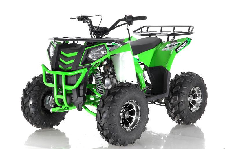 APOLLO COMMANDER DLX 125CC ATV w/Upgraded Chrome Rims, Auto With Reverse 4-Stroke, Single Cylinder, OHC