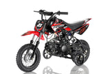 Apollo Motors DB-21 70cc Kids Dirt Bike | Semi-Automatic 4-Gear | Training Wheels | CARB Approved