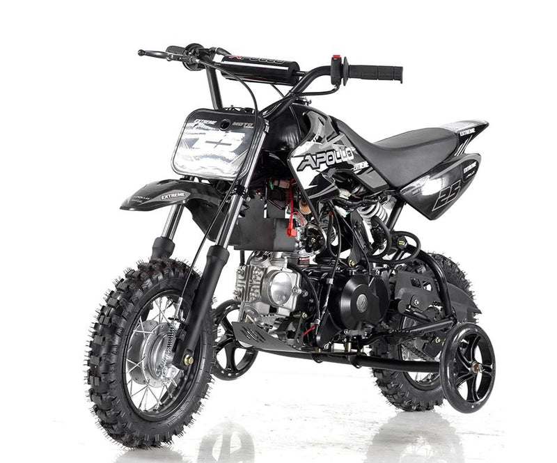 Apollo Motors DB-25 70cc Kids Dirt Bike | Fully Automatic | Training Wheels | CARB Approved