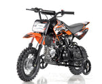 Apollo Motors DB-25 70cc Kids Dirt Bike | Fully Automatic | Training Wheels | CARB Approved