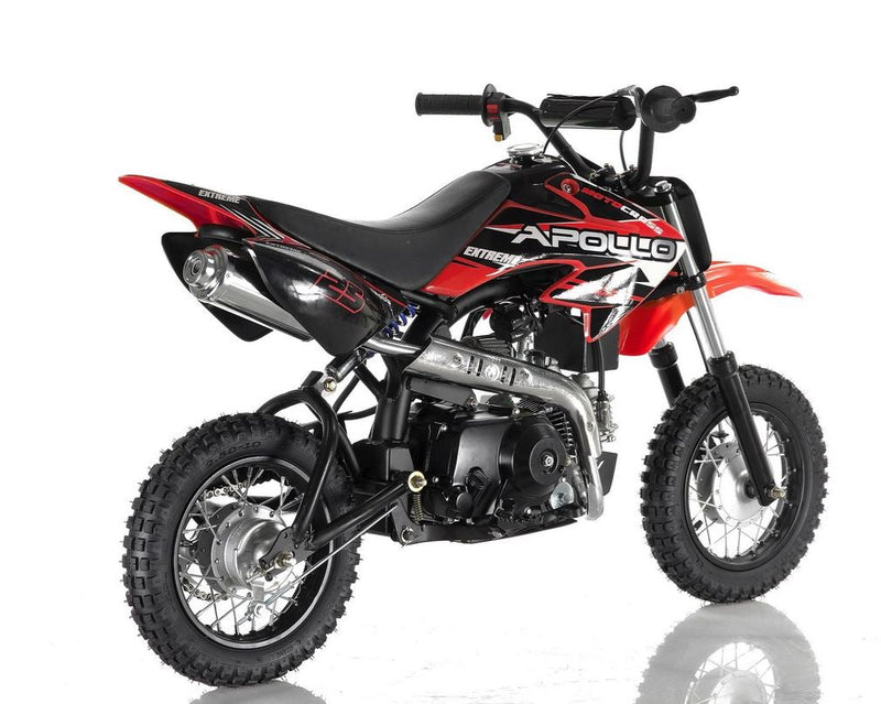 Apollo Motors DB-25 70cc Kids Dirt Bike | Fully Automatic | Training Wheels | CARB Approved