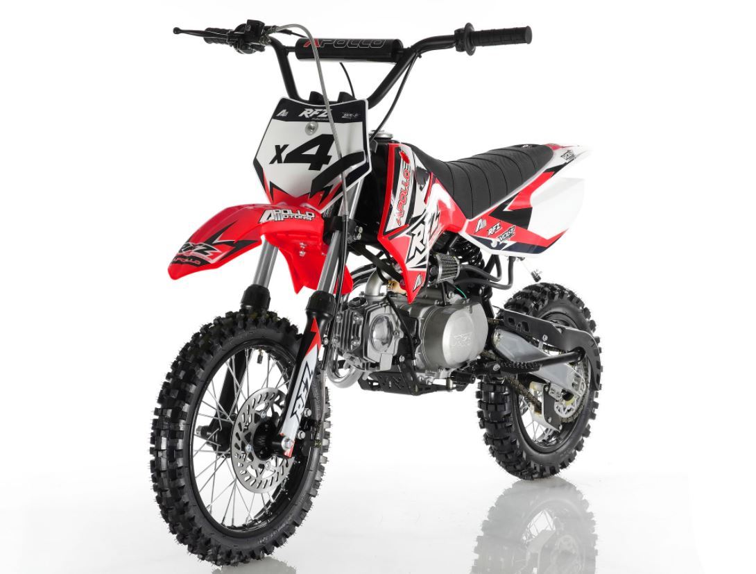Apollo RFZ DB X4 110CC Dirt Bike for Sale CARB Approved Semi