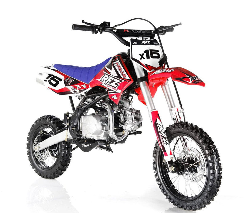 Apollo DB-X15 125cc Dirt Bike | Manual Clutch 4-Speed | 4-Stroke | CARB Approved