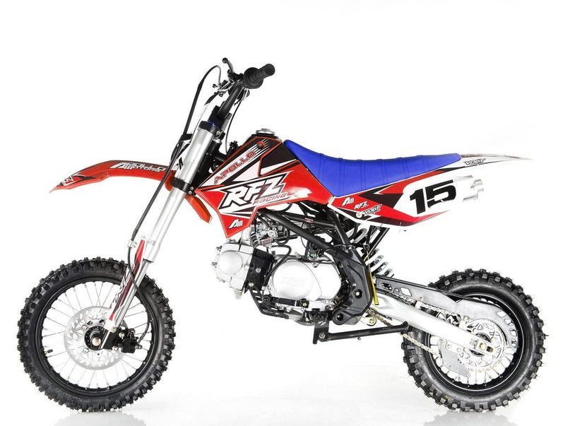 Apollo DB-X15 125cc Dirt Bike | Manual Clutch 4-Speed | 4-Stroke | CARB Approved