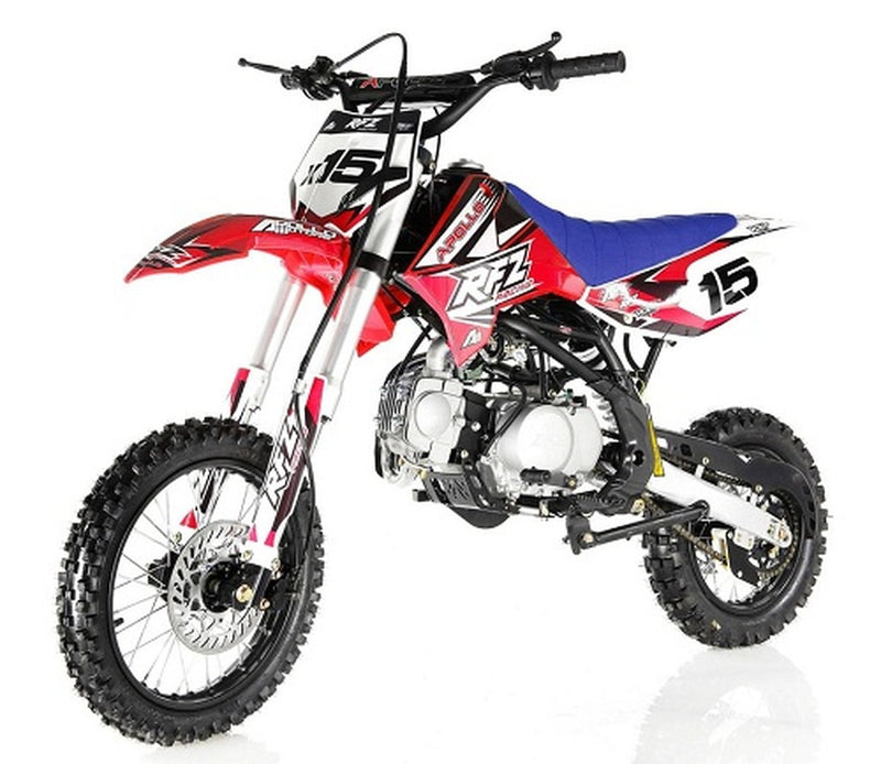 Apollo DB-X15 125cc Dirt Bike | Manual Clutch 4-Speed | 4-Stroke | CARB Approved