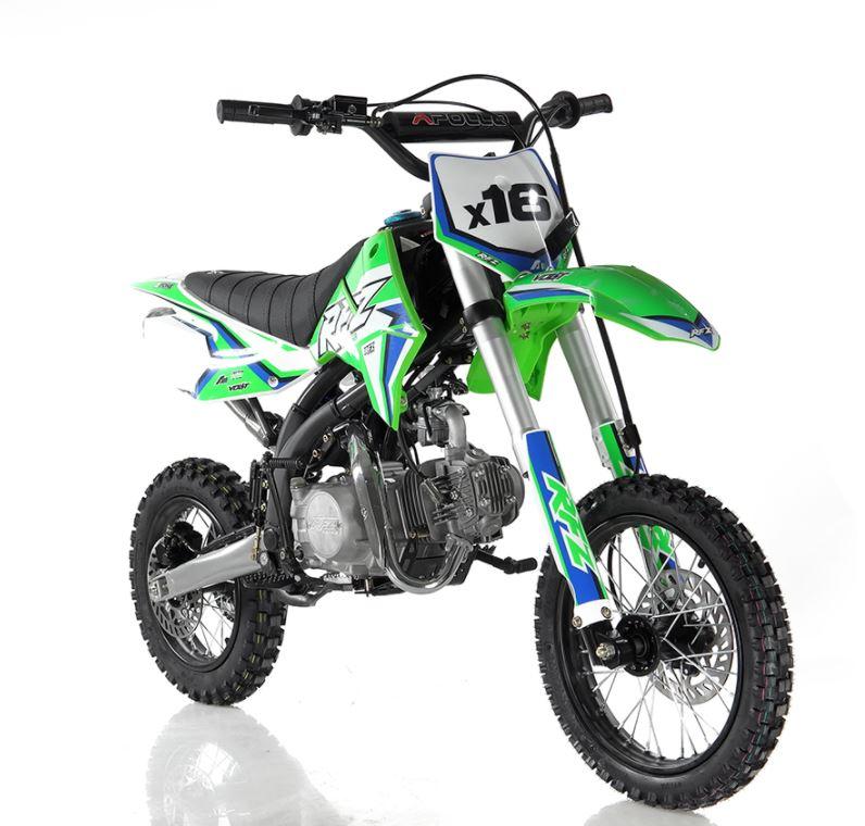 Apollo DB-X16 125cc Fully Automatic Dirt Bike (Kick Start) – CARB Approved
