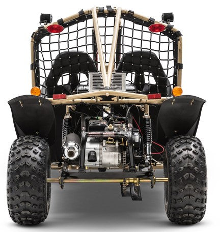 Kandi GK200A 200cc Go-Kart | Full Size 2-Seater Off-Road Kart (Black)