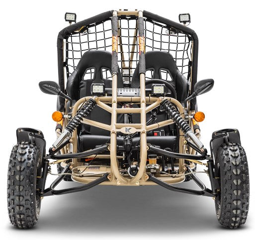 Kandi GK200A 200cc Go-Kart | Full Size 2-Seater Off-Road Kart (Black)