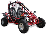 Kandi GK200A 200cc Go-Kart | Full Size 2-Seater Off-Road Kart (Black)