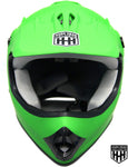 HHH DOT Youth & Kids Helmet | Dirt Bike | ATV | MX | Off-Road | Matte Green