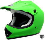 HHH DOT Youth & Kids Helmet | Dirt Bike | ATV | MX | Off-Road | Matte Green