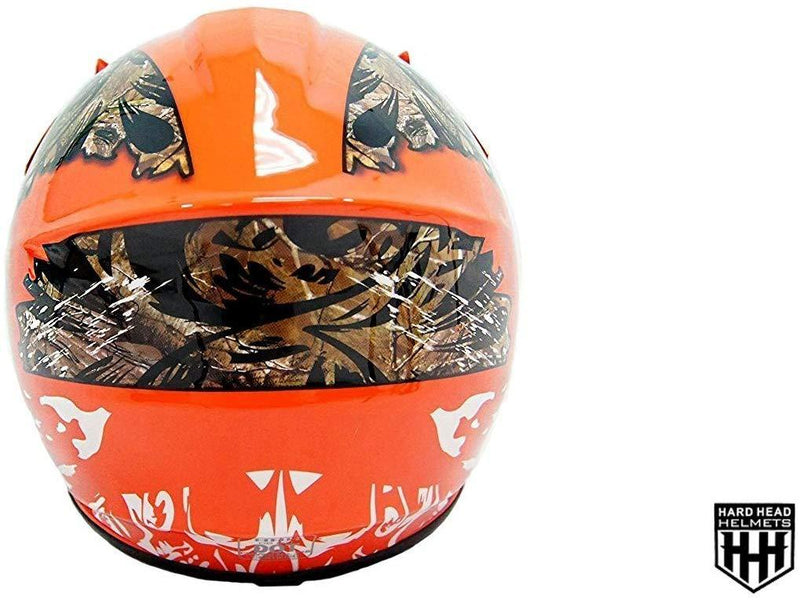 HHH DOT Youth & Kids Helmet | Dirt Bike | ATV | MX | Off-Road | Orange Camo