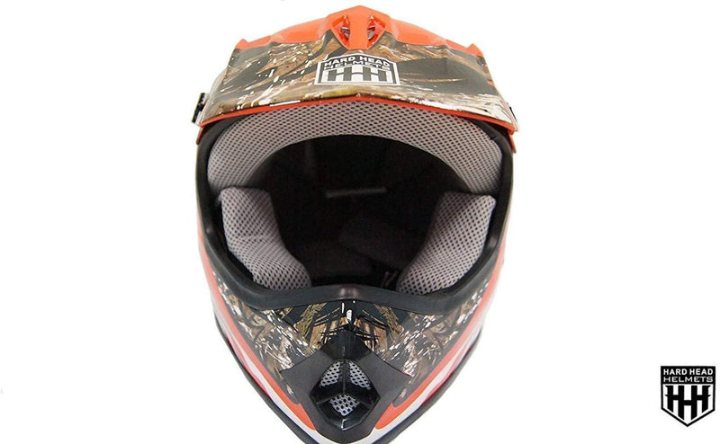HHH DOT Youth Helmet | Orange Camo