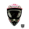 HHH DOT Youth &amp; Kids Helmet | Dirt Bike | ATV | MX | Off-Road | Pink Stripe