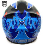 HHH DOT Youth & Kids Helmet | Dirt Bike | ATV | MX | Off-Road | Blue & Black