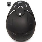HHH DOT Youth &amp; Kids Helmet | Dirt Bike | ATV | MX | Off-Road | Matte Black