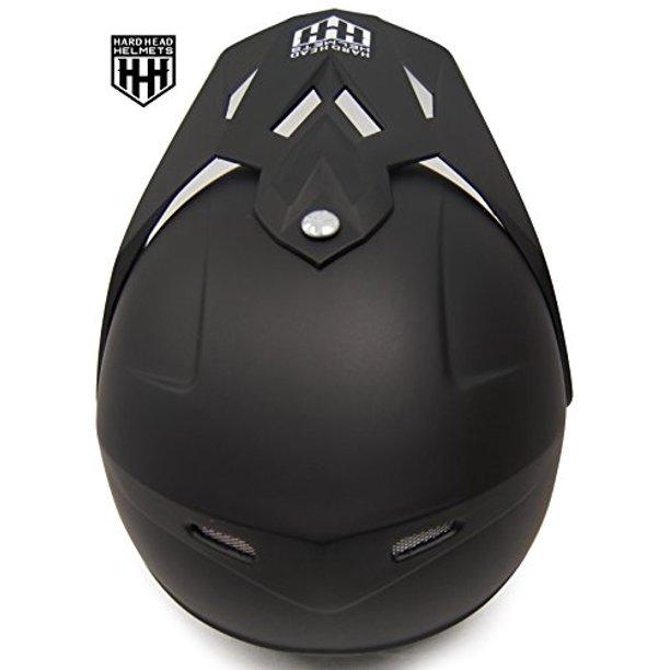 HHH DOT Youth &amp; Kids Helmet | Dirt Bike | ATV | MX | Off-Road | Matte Black